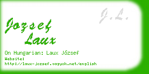 jozsef laux business card